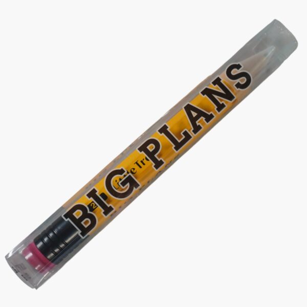 Giant novelty pencil packaged.