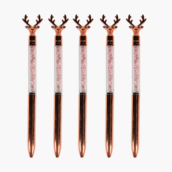 Crystal Stag Pen | Chrome Edition (Pack of 5)