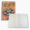 Interior view of the Retro Movie Collection Journal showing lined pages ideal for writing, list-making, journaling, or screenwriting.