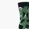 Close-up: Close-up of border collie and football design