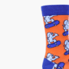 Close-up: Close-up of skateboard dog illustration on socks